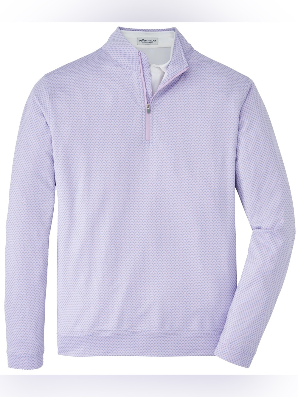 Peter Millar Perth Birdseye Performance Quater-Zip Golf Pullover
